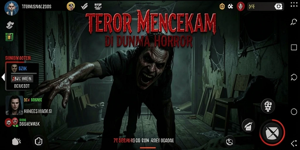Tangkapan layar menunjukkan gameplay menegangkan di <strong>5ZK</strong> dengan suasana horor yang kental.