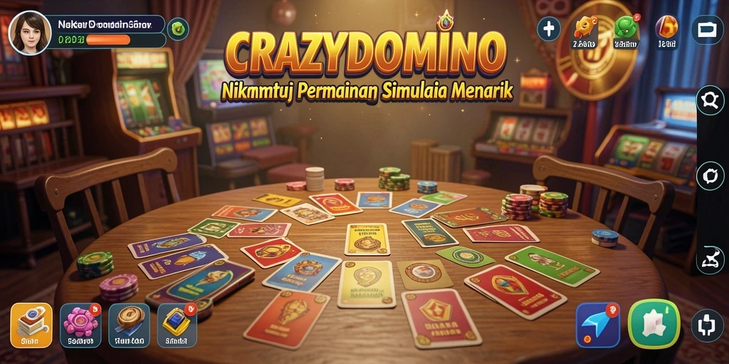 Tampilan gameplay <strong>CRAZYDOMINO</strong> yang seru dan interaktif.
