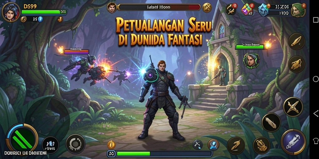 Tangkapan layar DS99 menampilkan aksi seru dalam petualangan yang mendebarkan.