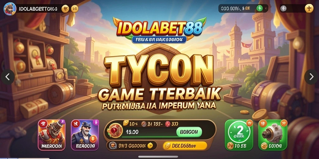Tampilan gameplay <strong>IDOLABET88</strong> yang menarik dengan elemen Tycoon yang dinamis.