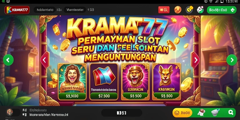 Tangkapan layar KRAMAT77 menunjukkan gameplay slot yang mendebarkan.
