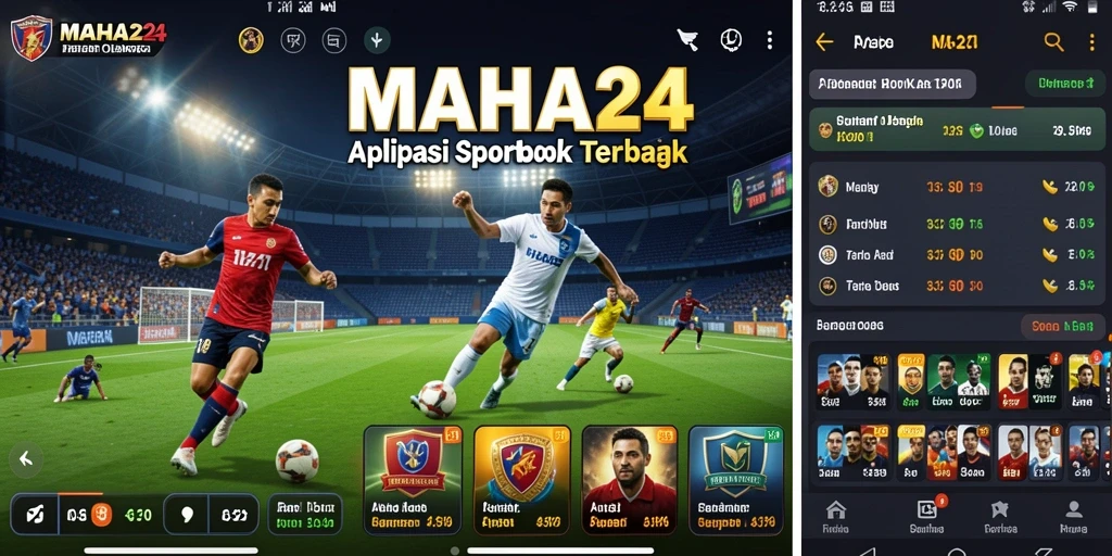 Tampilan utama gameplay Sportsbook MAHA24 dengan opsi taruhan yang menarik.