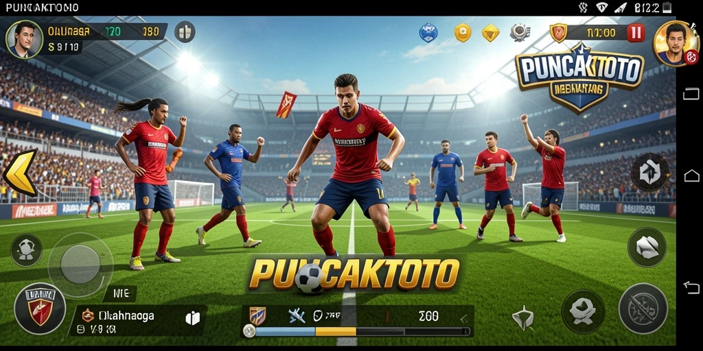 Tampilan gameplay PUNCAKTOTO dengan aksi olahraga seru.