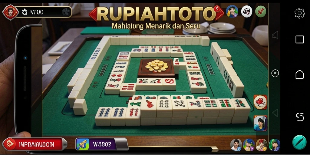 Screenshot RUPIAHTOTO menampilkan gameplay Mahjong yang seru dan menarik.