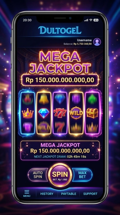 Tampilan antarmuka dultogel yang intuitif dan user-friendly.